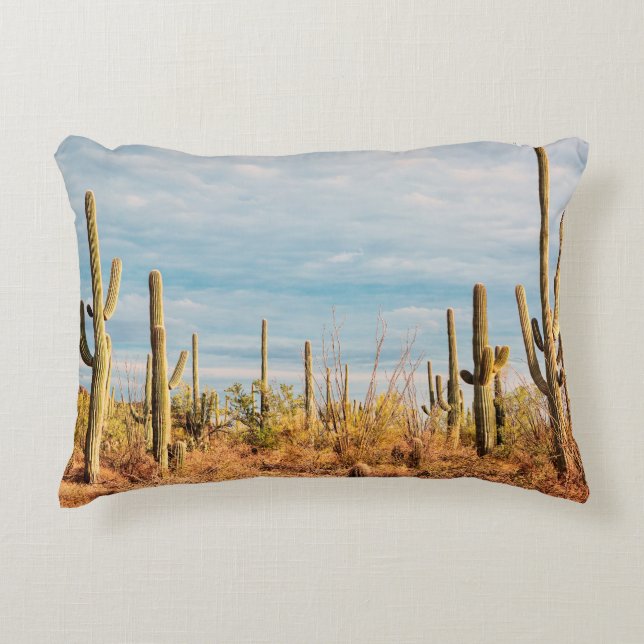 Desert med Saguaro cacti Prydnadskudde (Framsidan)