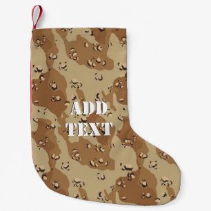 Desert Military Camouflage Mönster Liten Julstrumpa