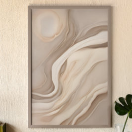 "Desert Mirage" | Konst för flytande Abstrakt Poster