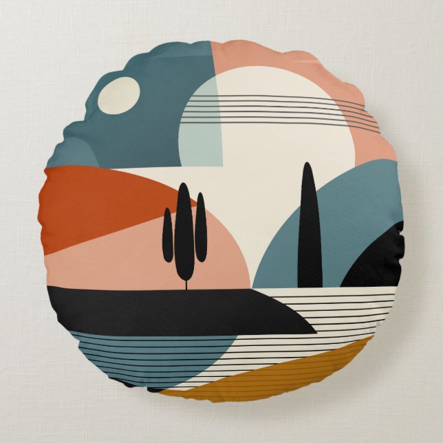 Desert Mirage Rund Kudde (Framsidan)