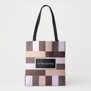 Desert Mocha Geometric Tygkasse