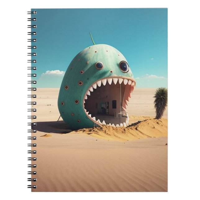 Desert monster house anteckningsbok (Framsidan)