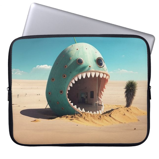 Desert monster house laptop fodral (Framsidan)