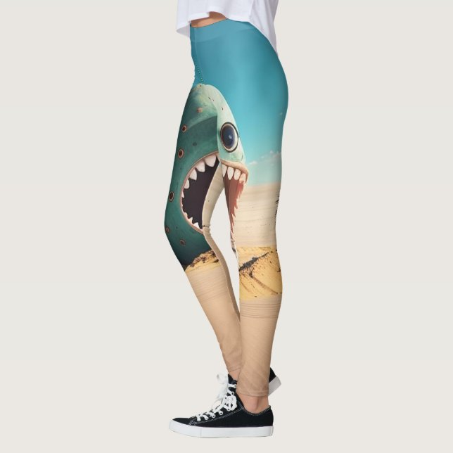 Desert monster house leggings (Vänster)