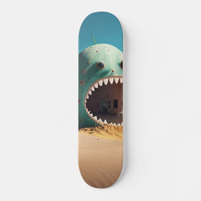 Desert monster house mini skateboard bräda 18,5 cm (Framsida)