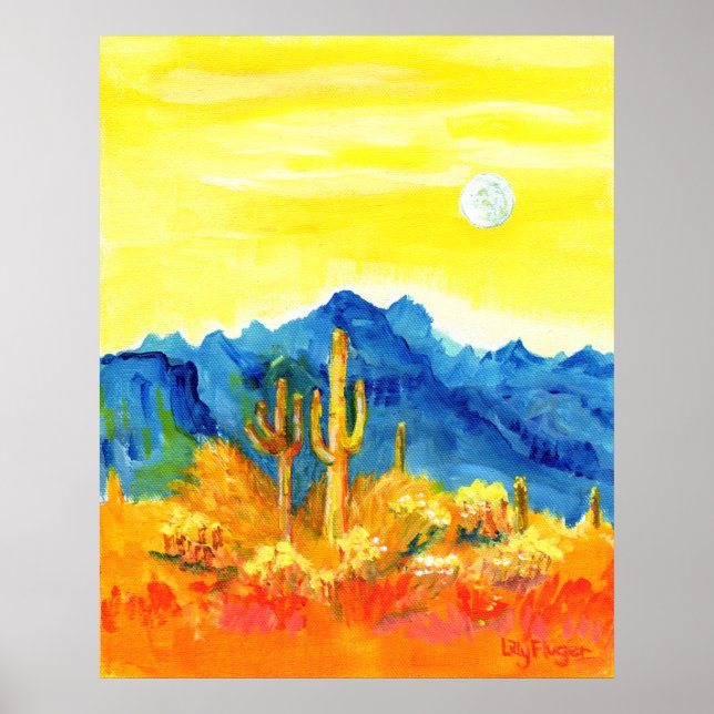 Desert Moonrise Poster (Framsidan)