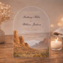 Desert Mountain Landscape Southwestern Wedding