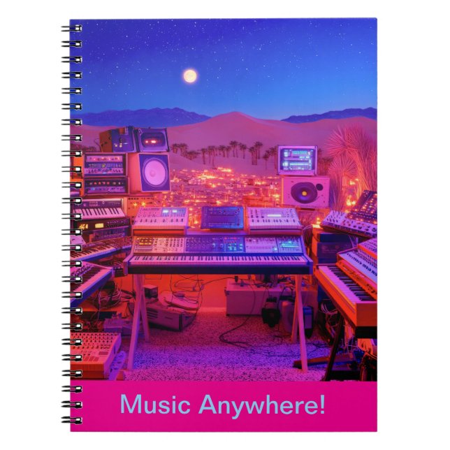 Desert Music Studio Anteckningsbok (Framsidan)