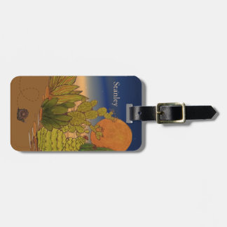 Desert Night Snigel Luggage Tag - Personalize Bagagebricka