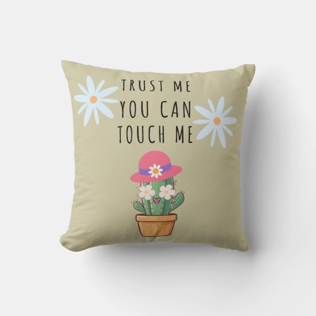 Desert Oasis: Cactus Prints Pillow Kudde (Framsida)