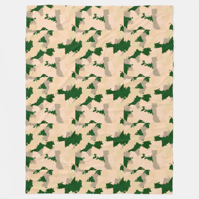 Desert Oasis Camo Fleecefilt (Framsidan)