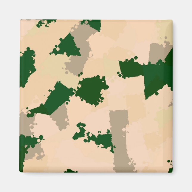 Desert Oasis Camo Magnet (Framsidan)