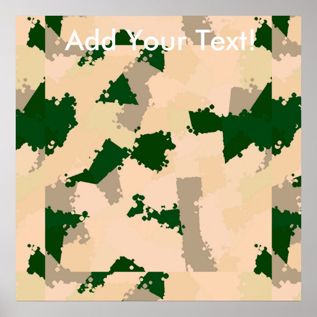 Desert Oasis Camo Poster (Framsidan)