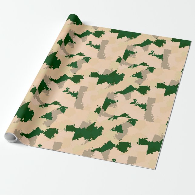Desert Oasis Camo Presentpapper (Utrullad)