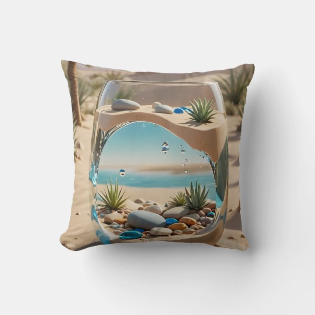 Desert Oasis Glass Pillow Kudde (Framsida)