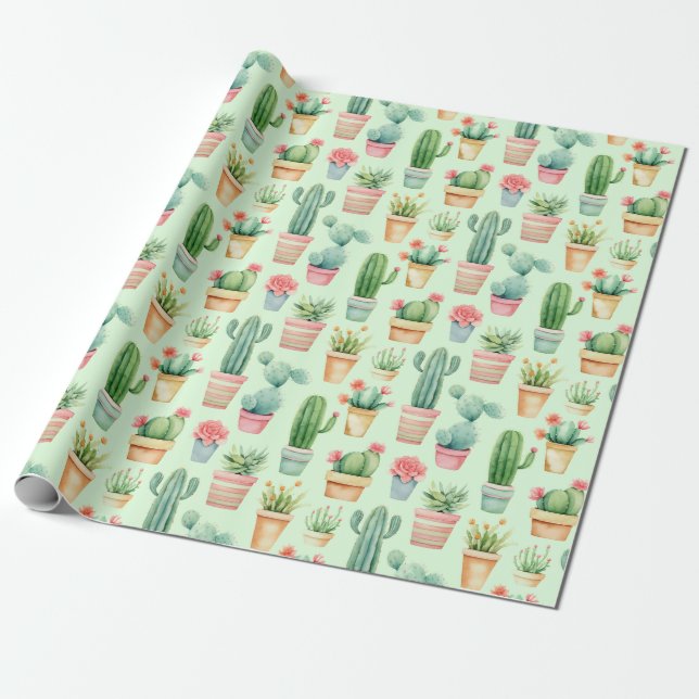 Desert Oasis Presentpapper (Utrullad)
