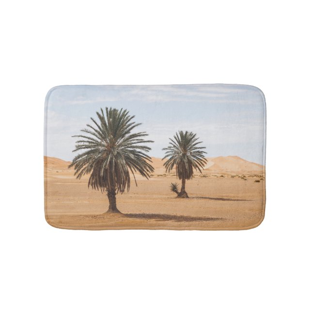 Desert Oasis: Sahara Handflatan Landskap. Badrumsmatta (Framsidan)