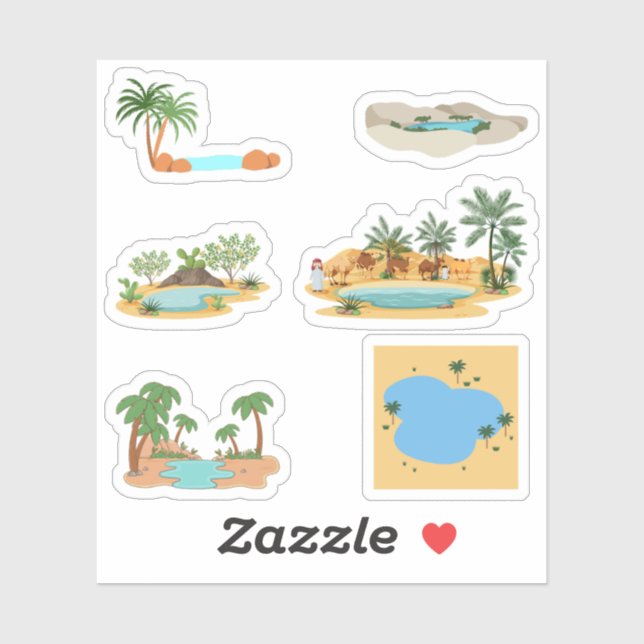 Desert Oasis Stickers Klistermärken (Ark)