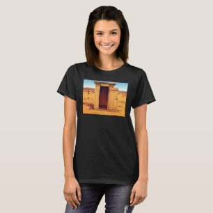 Desert Outhouse-kvinnor svart T-shirt