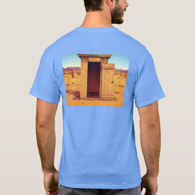 Desert Outhouse manar blå T-shirt back (Baksida)