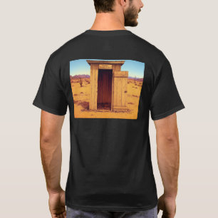 Desert Outhouse manar svart T-shirt back