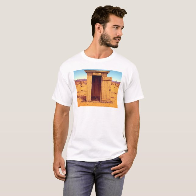 Desert Outhouse manar vit T-shirt (Hel framsida)