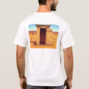 Desert Outhouse manar, vit T-shirt tillbaka