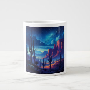 Desert på natten i sydväst jumbo mugg