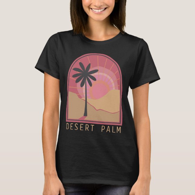 Desert Palm (Pink) T-shirt (Framsida)