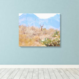 Desert Photography Decor med Hjort Canvastryck