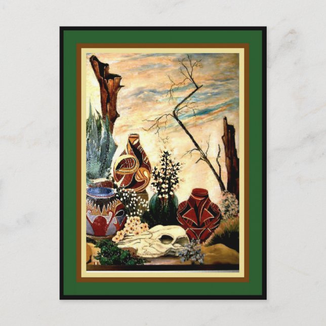 Desert Pottery - Fin konst Vykort (Framsida)