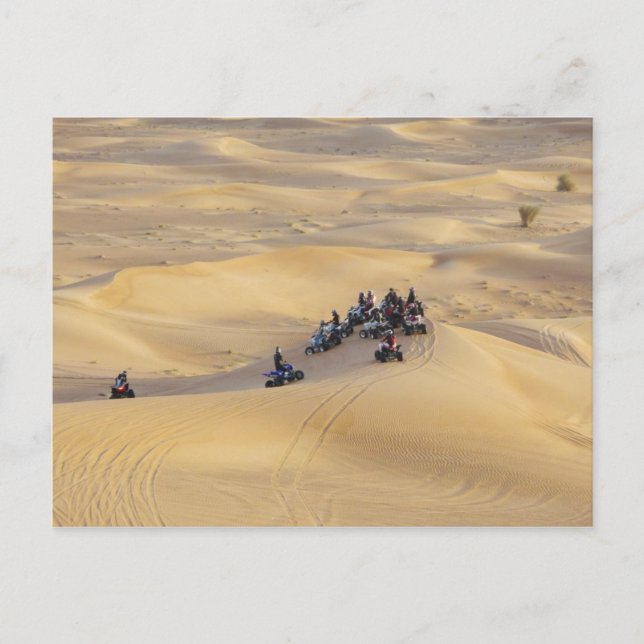 Desert quad bikes, Dubai Vykort (Framsida)