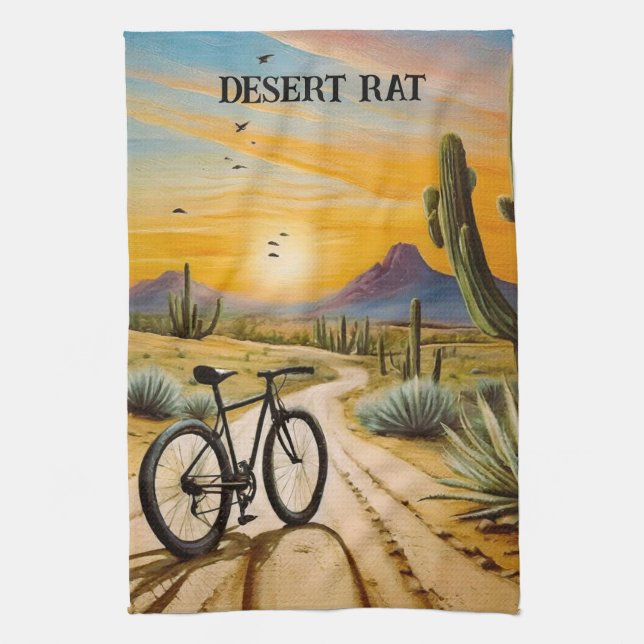 Desert Råtta, anpassadet Kökshandduk (Vertikal)