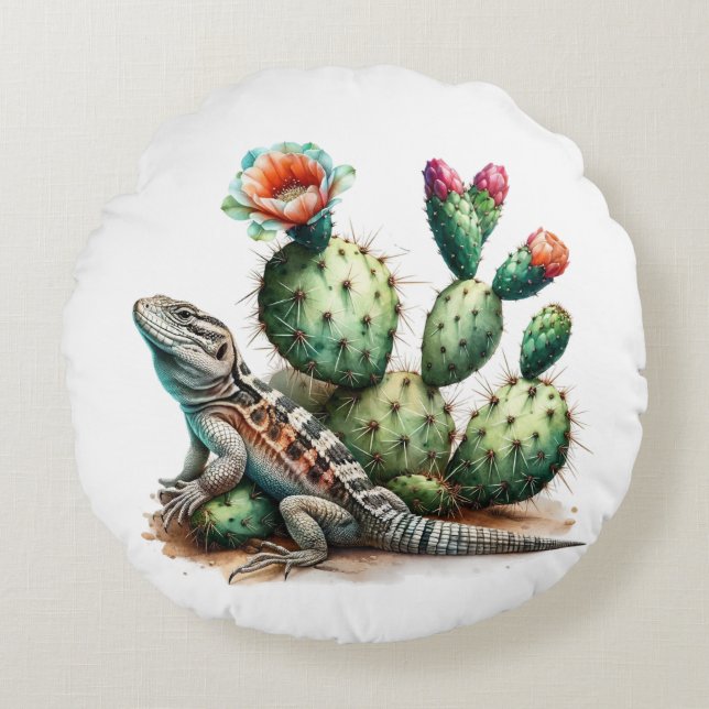 Desert Retreat Pillow Rund Kudde (Framsidan)