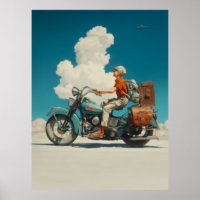 Desert Ride Äventyr Escape Poster (Framsidan)