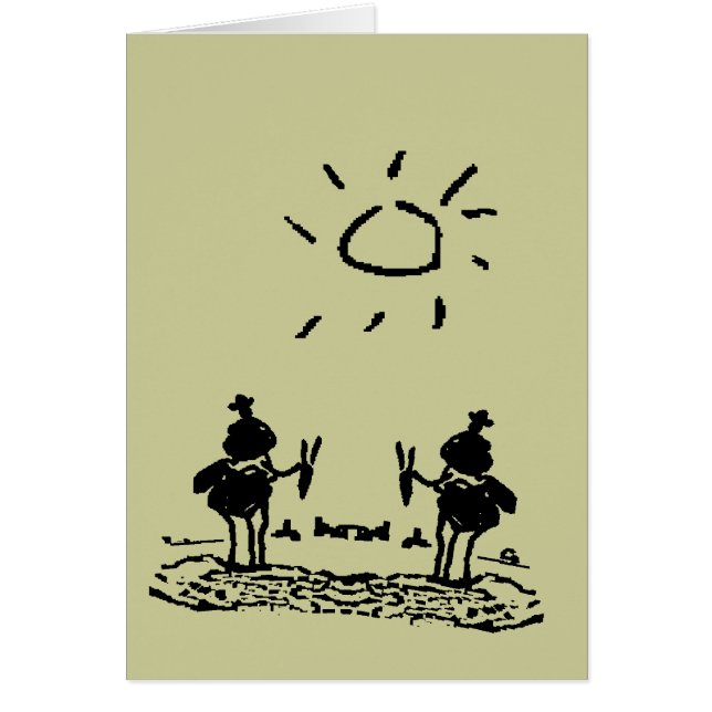 Desert Riders Hälsningskort (Framsidan)