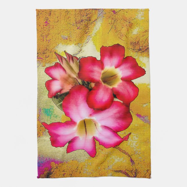 Desert Ro Flowers on Sand Kitchen Towels Kökshandduk (Vertikal)