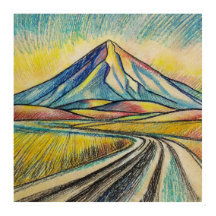 Desert Road - Archival Art Print