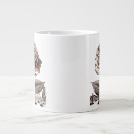 Desert Rose, Vintage Botanical Flower Jumbo Mugg