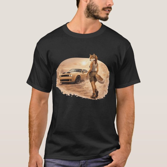 Desert Runner Coyote T Shirt (Framsida)