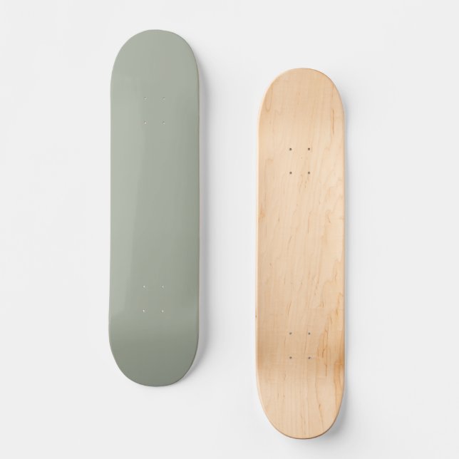 Desert Sage Solid Färg Mini Skateboard Bräda 18,5 Cm (Framsida)