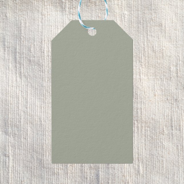 Desert Sage Solid Färg Presentetikett (Skapare uppladdad)