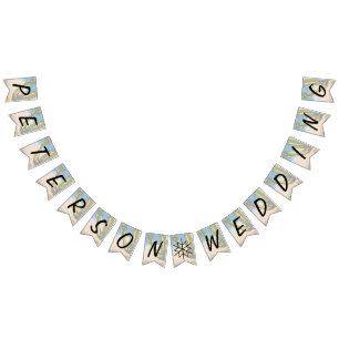 Desert Saguaro Cactus Bröllop Rehearsal Dinner Vimplar