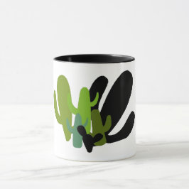 Desert Saguaro Cactus Retro Mugg