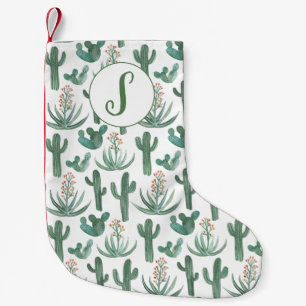 Desert Saguaro Cactus Succuls ANPASSNINGSBAR Möns Liten Julstrumpa