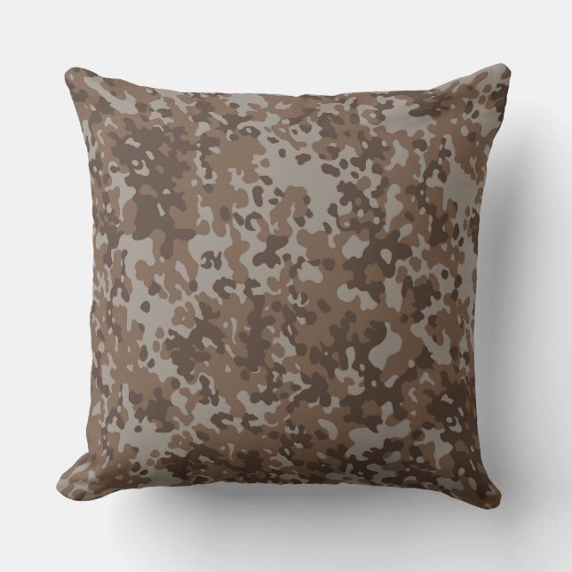 Desert Sand Camo Mönster Kudde (Framsida)