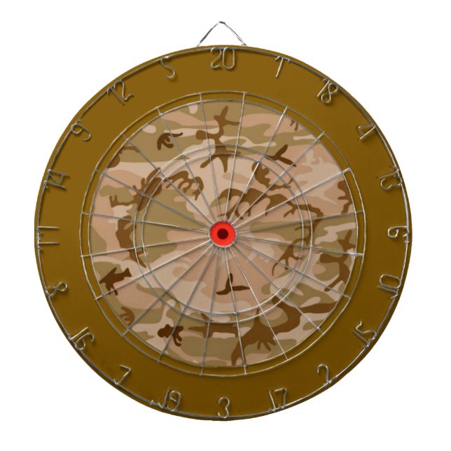 Desert Sand Camouflage Dart Board Darttavla (Framsidan)
