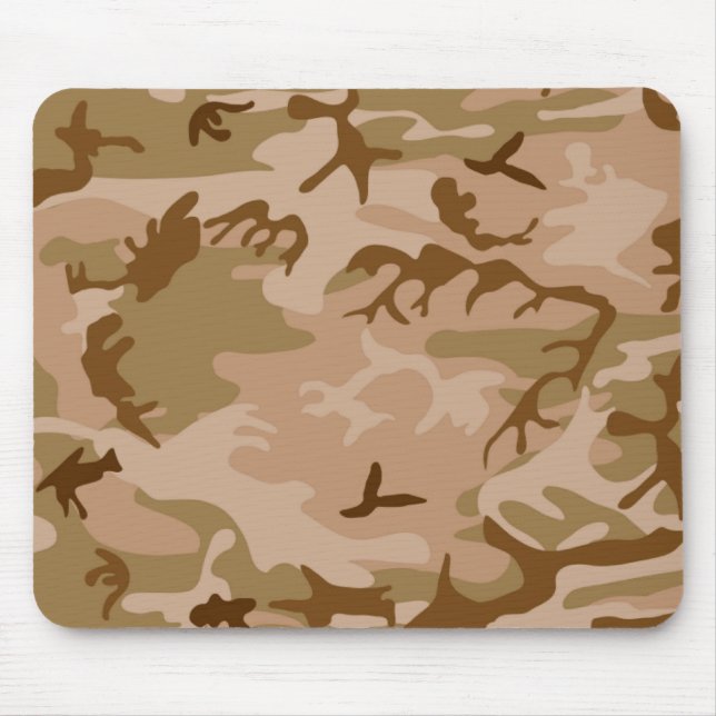 Desert Sand Camouflage Mousepad Musmatta (Framsidan)