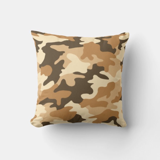 Desert Sand Camouflage Pillow Kudde (Framsida)