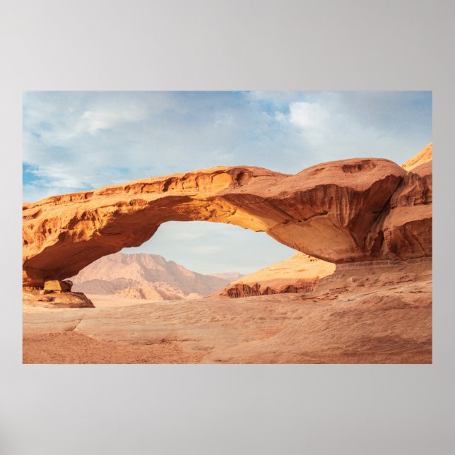 Desert Sand Stone Wadi Rum Jordan Poster (Framsidan)